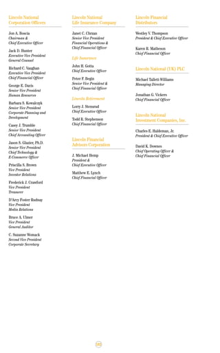 lincoln national 2001ar