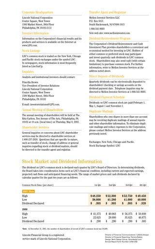 lincoln national 2001ar