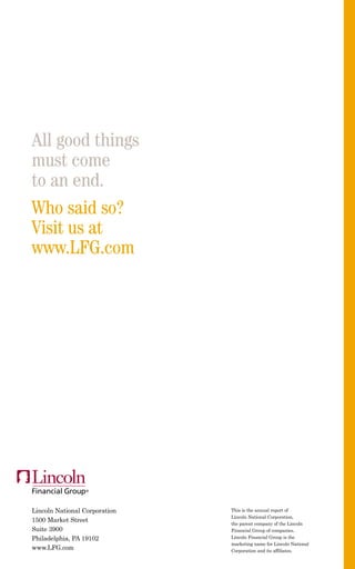 lincoln national 2001ar