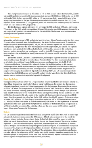 lincoln national 2001ar