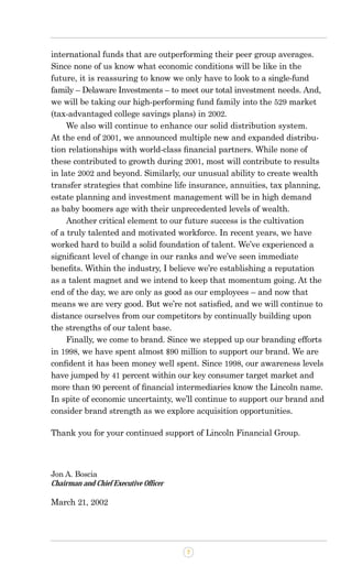 lincoln national 2001ar