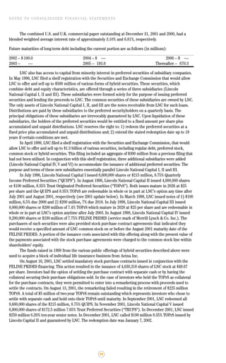 lincoln national 2001ar