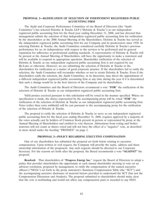 progress-energy 2008 proxy