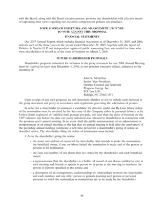 progress-energy 2008 proxy