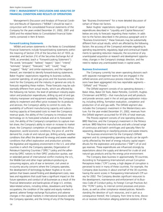 baker hughes  Annual Report 2002