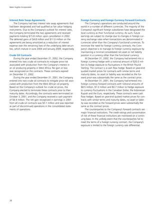 baker hughes  Annual Report 2002