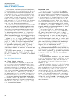 baker hughes  Annual Report 2002