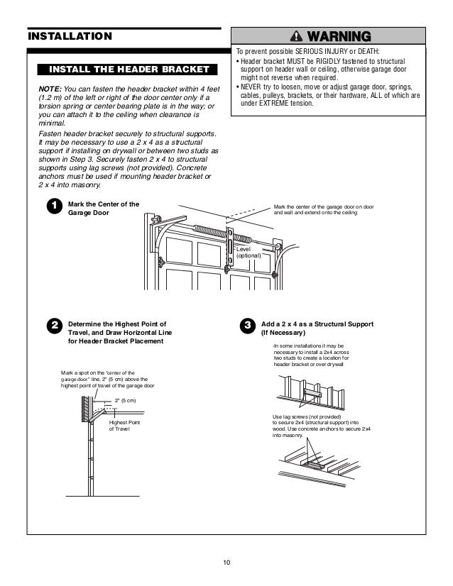 Chamberlain Garage Door Opener Manual