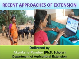 Delivered By
Ph.D. Scholar)
Department of Agricultural Extension
 
