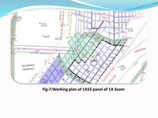 Fig-7:Working plan of 1AS3 panel of 1A Seam
 