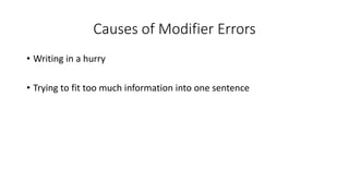 Modifiers | PPT