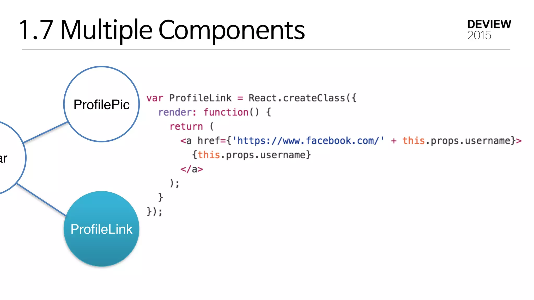 ar
ProfilePic
ProfileLink
1.7 Multiple Components
 
