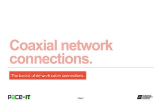 Page 6
The basics of network cable connections.
 