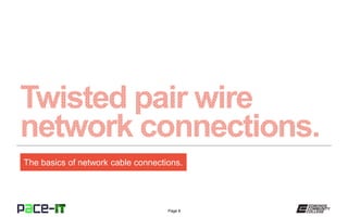 Page 8
The basics of network cable connections.
 