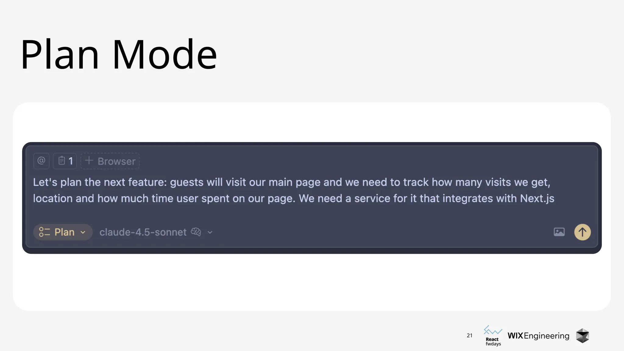 21
Plan Mode
 