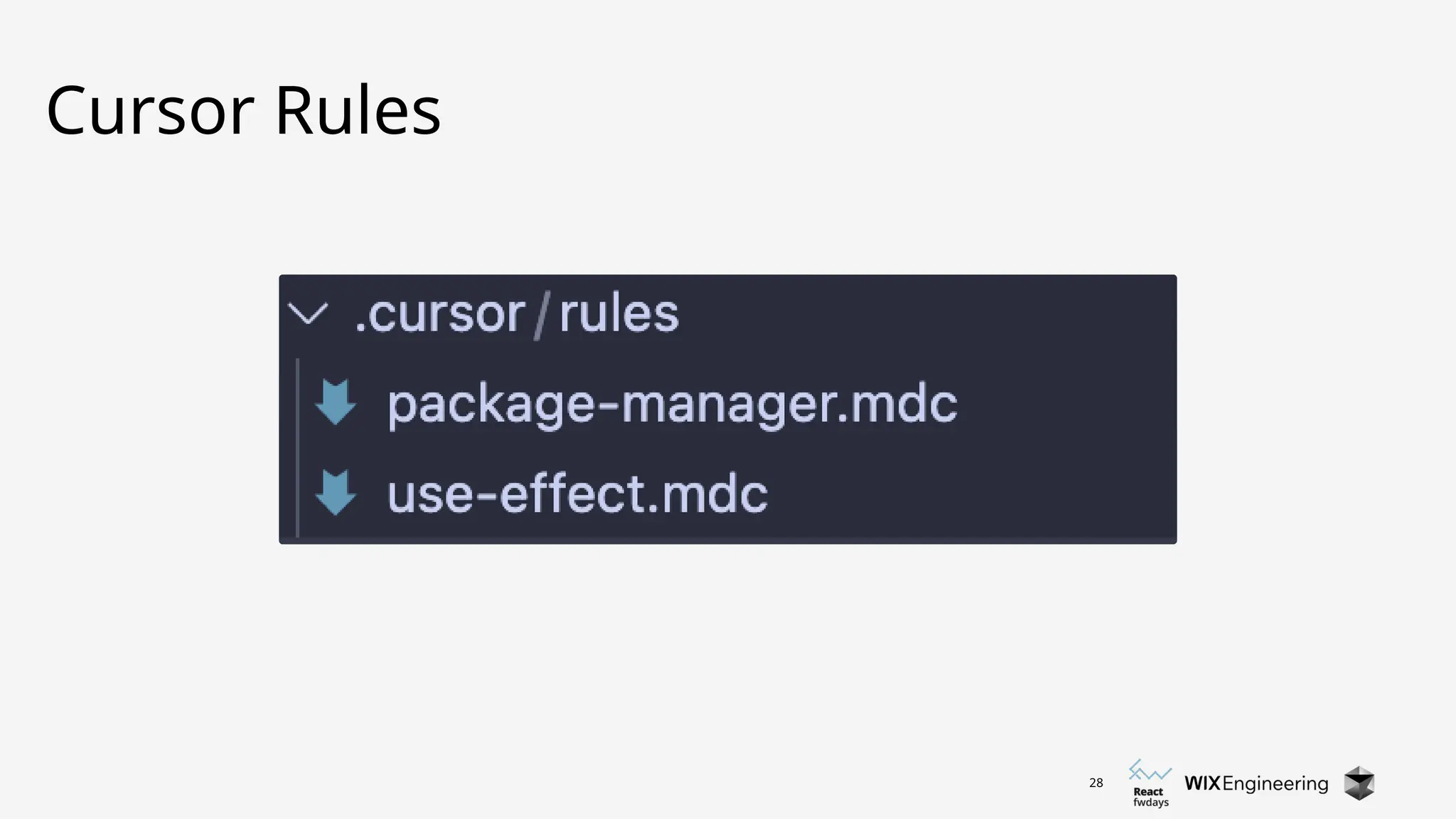 28
Cursor Rules
 
