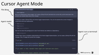 13
Cursor Agent Mode
Agent runs a terminal!
Agent reads!
File @tag
 