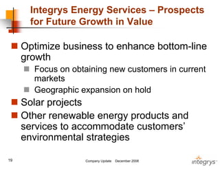 .integrysgroup 12/2008_companyupdate
