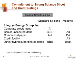 .integrysgroup 12/2008_companyupdate