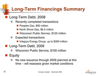 .integrysgroup 12/2008_companyupdate