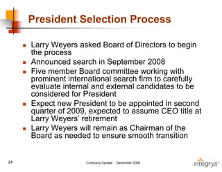 .integrysgroup 12/2008_companyupdate