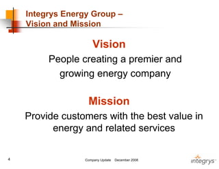 .integrysgroup 12/2008_companyupdate