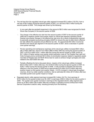 .integrysgroup 08/07/2008_supplementaldata