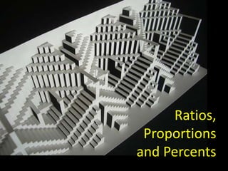Ratios,
 Proportions
and Percents
 