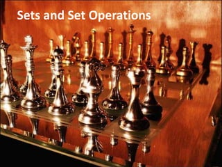 Sets and Set Operations
 