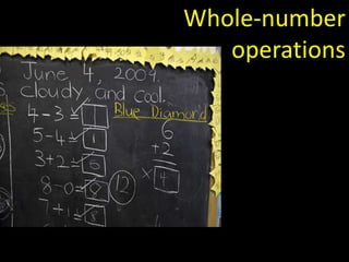 Whole-number
   operations
 