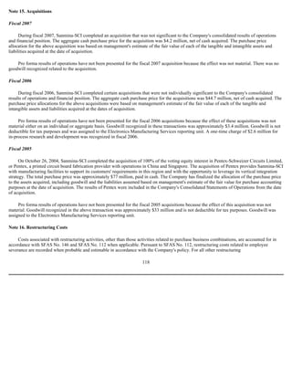  Sanmina-SCI's 2007 10-K