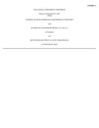  Sanmina-SCI's 2007 10-K