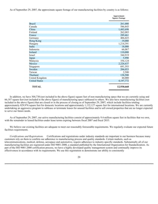  Sanmina-SCI's 2007 10-K