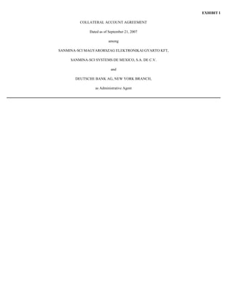  Sanmina-SCI's 2007 10-K