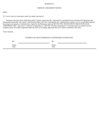  Sanmina-SCI's 2007 10-K