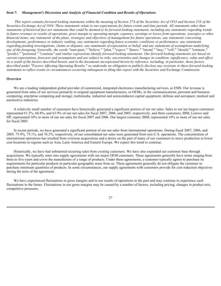  Sanmina-SCI's 2007 10-K