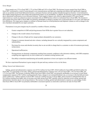  Sanmina-SCI's 2007 10-K