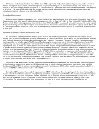  Sanmina-SCI's 2007 10-K