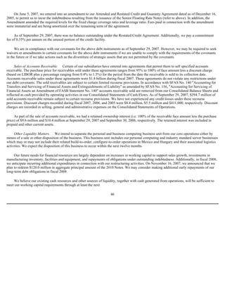  Sanmina-SCI's 2007 10-K