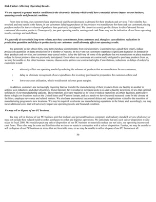  Sanmina-SCI's 2007 10-K