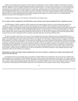  Sanmina-SCI's 2007 10-K