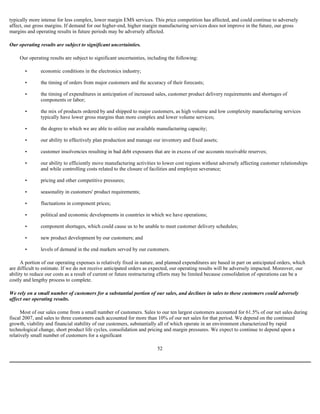  Sanmina-SCI's 2007 10-K