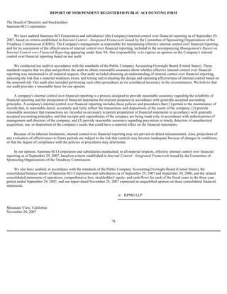  Sanmina-SCI's 2007 10-K