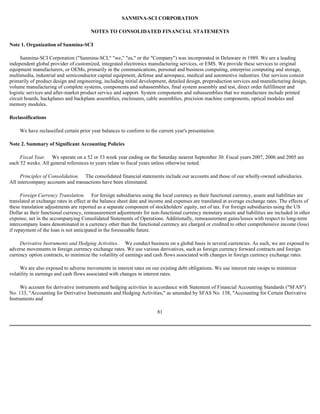  Sanmina-SCI's 2007 10-K