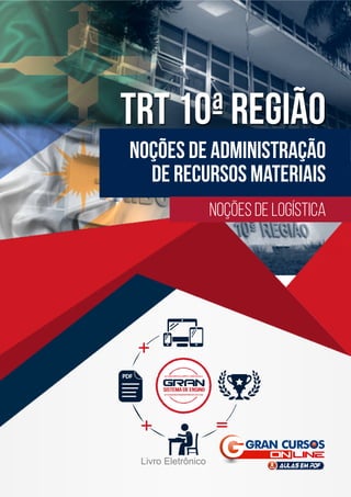 Noções de Administração
de Recursos Materiais
TRT 10ª região
Noções de Logística
Livro Eletrônico
 