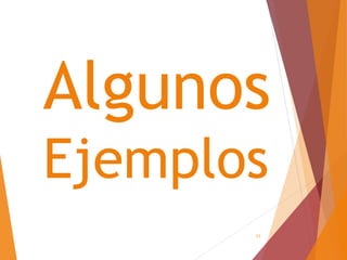 11
Algunos
Ejemplos
 