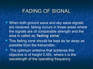 Fadding Wave wave propagation | PPT