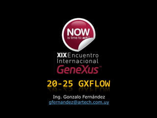 20-25 GXflow Ing. Gonzalo Fernández gfernandez@artech.com.uy 