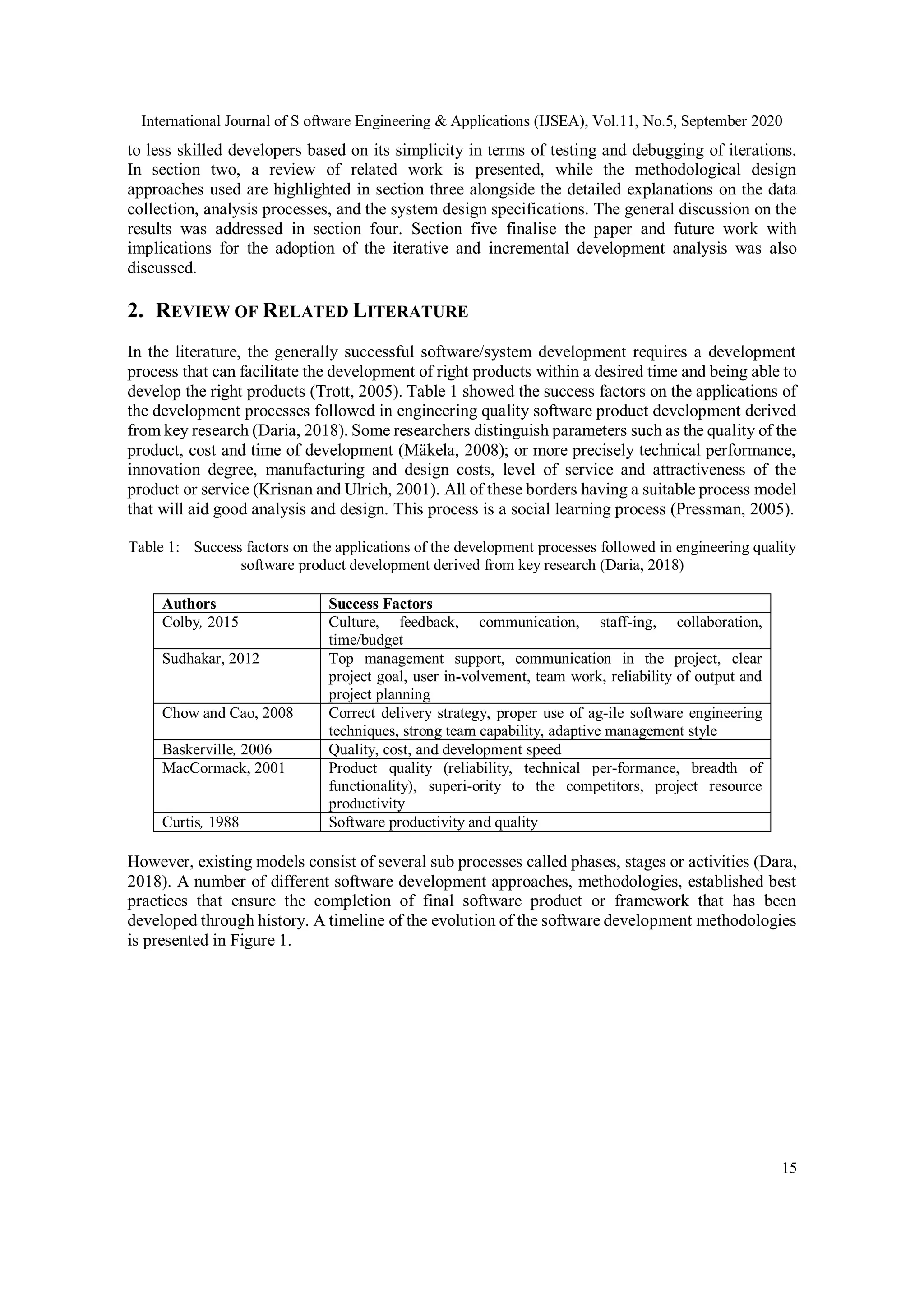ITERATIVE AND INCREMENTAL DEVELOPMENT ANALYSIS STUDY OF VOCATIONAL ...