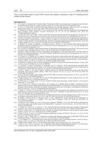 Comparison and evaluation of YOLO models for vehicle detection on ...